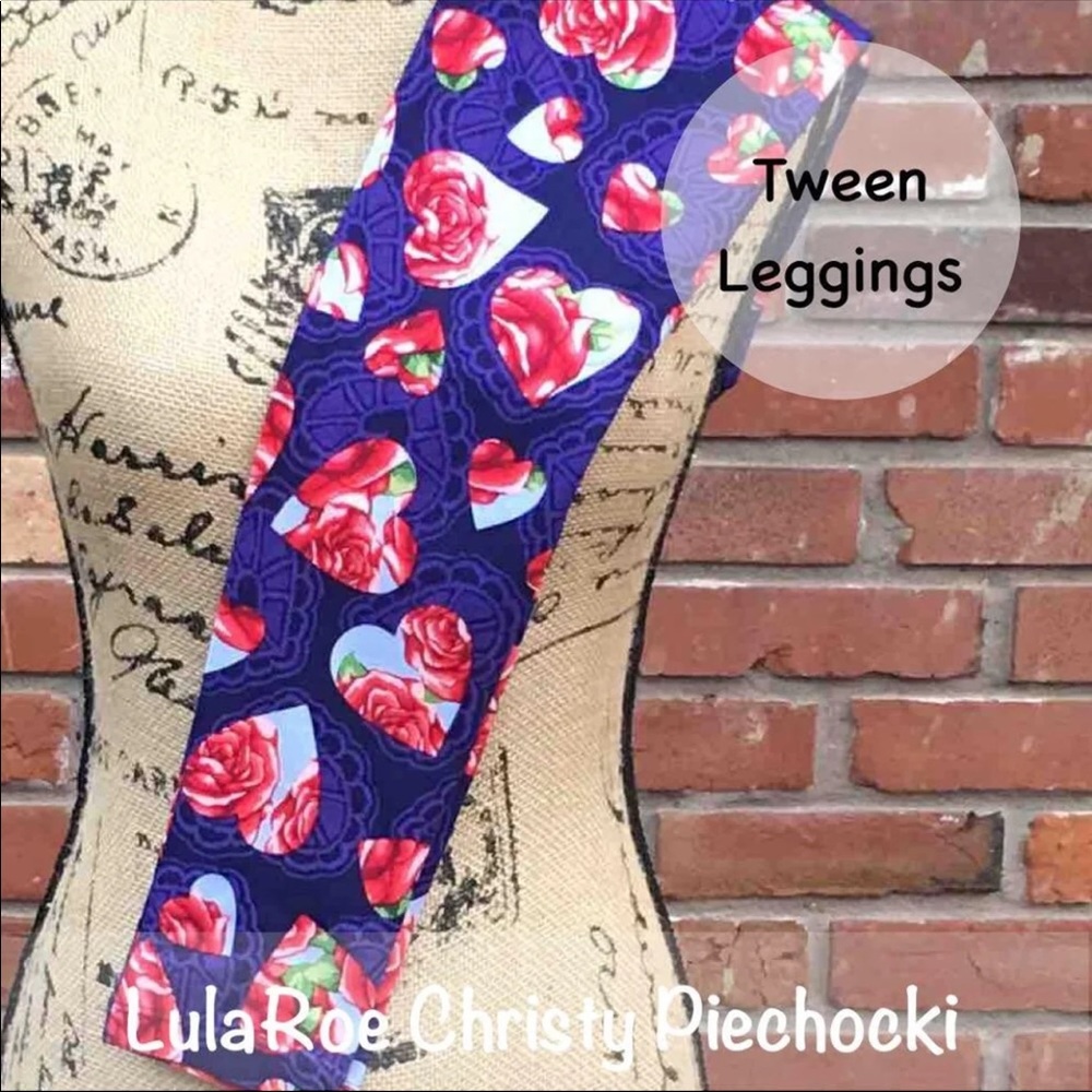 LuLaRoe Tween Valentine’s Day Leggings